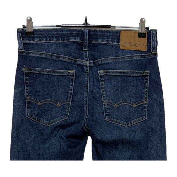 American Eagle Jeans Mens Tag Sz 26X30 Measures 29X30 Blue Slim Extreme Flex - Picture 6 of 10